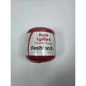 Aunt Lydia's Crochet Thread - Fashion 3 - 100% Cotton - 150 yds. - Scarlett